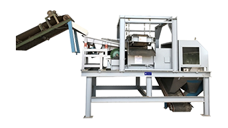 Vibration Feeder + Suspended Magnetic Separator + Eddy Current Separator