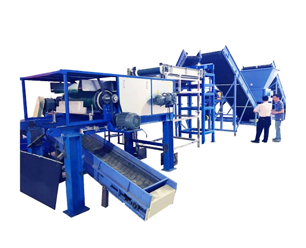 Belt Conveyor + Vibration Feeder + Stainless Steel Sorting Machine + Eddy Current Separator