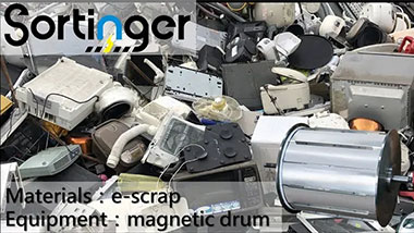 Magnetic Drum｜Shredded 3C Appliances/E-scrap｜Sortinger