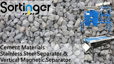 Vertical Magnetic Separation & Stainless Steel Separation｜Iron & Stainless steel from cement materials