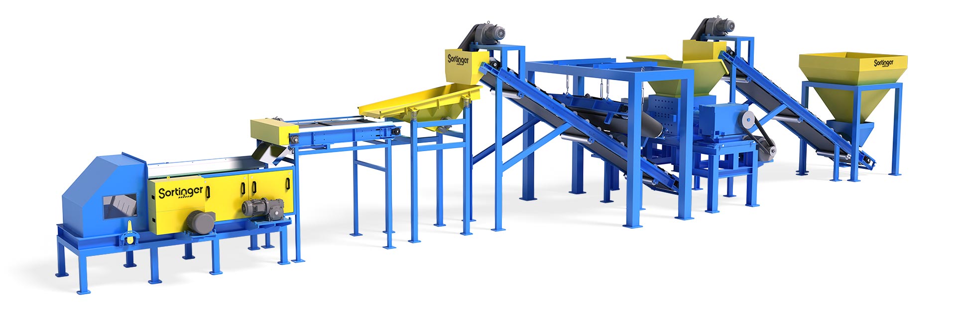 magnetic sorting machine plant line